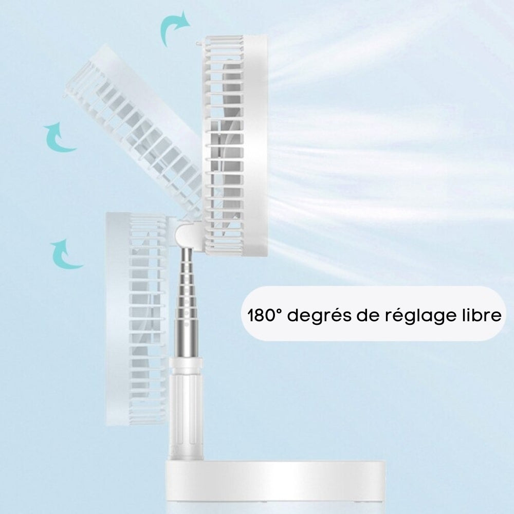 FoldAir - Ventilateur portable rétractable sans fil